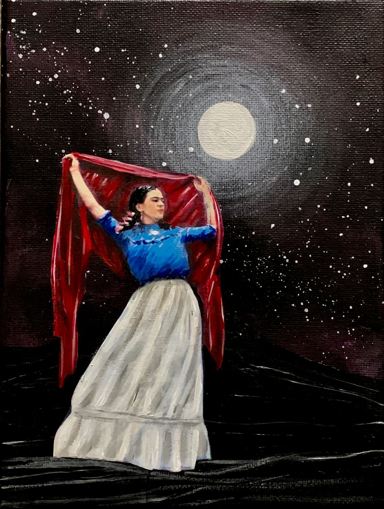 LisaD_AmicoFrida_sFreedomAcrylic_ResinonCanvasframed6×8250dollars1